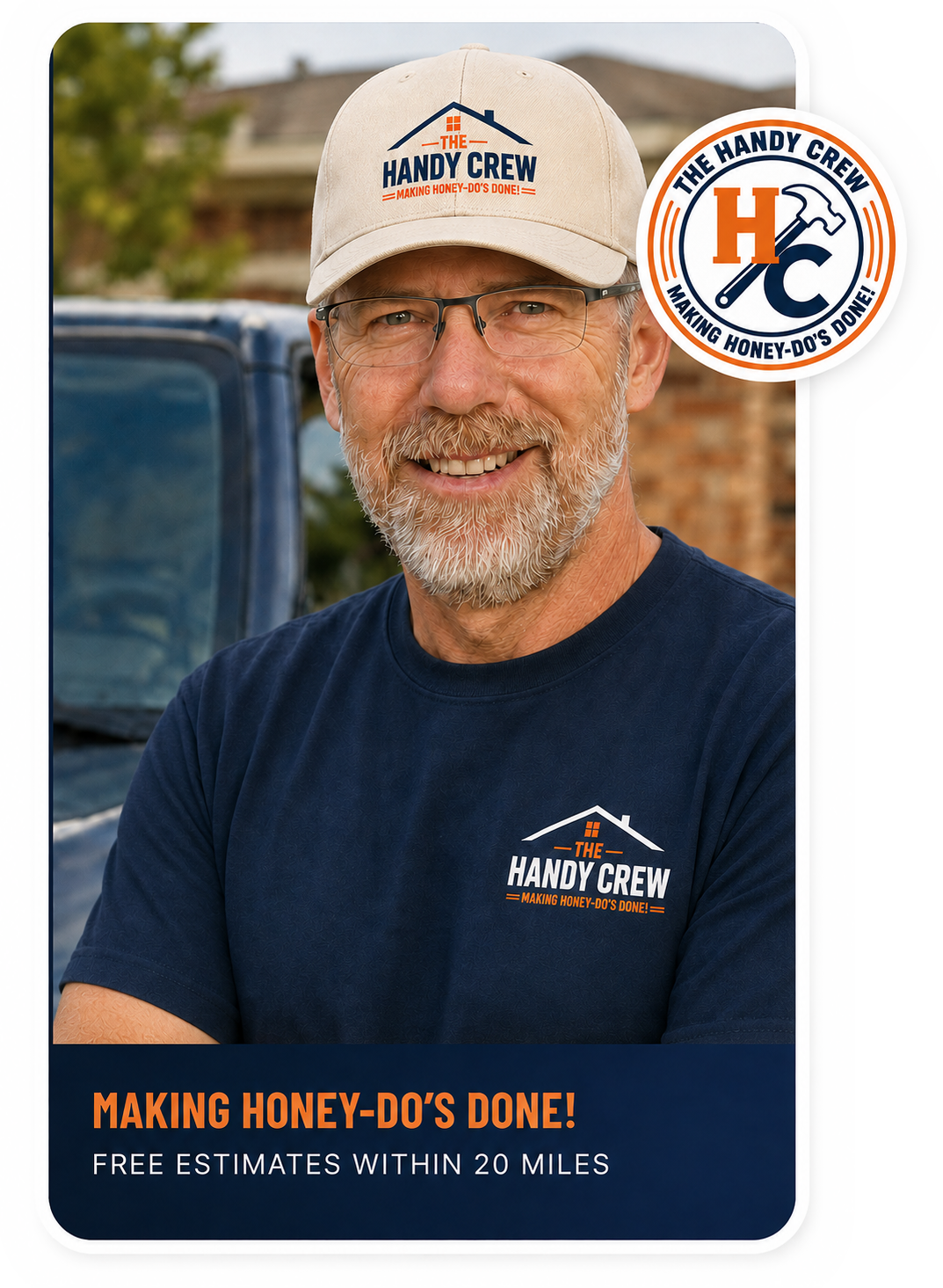 The Handy Crew handyman service flyer
